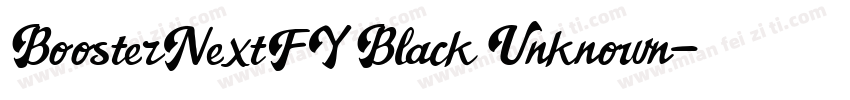 BoosterNextFY Black Unknown字体转换